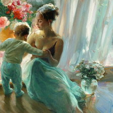 Схема вышивки «Материнство»