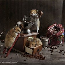 Схема вышивки «кофеманы»