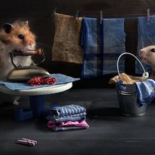 Схема вышивки «большая стирка»