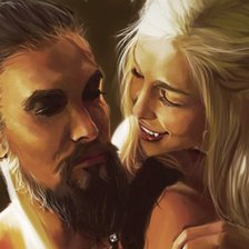 Схема вышивки «кхал и дайнерис»