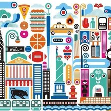 Схема вышивки «New York I»