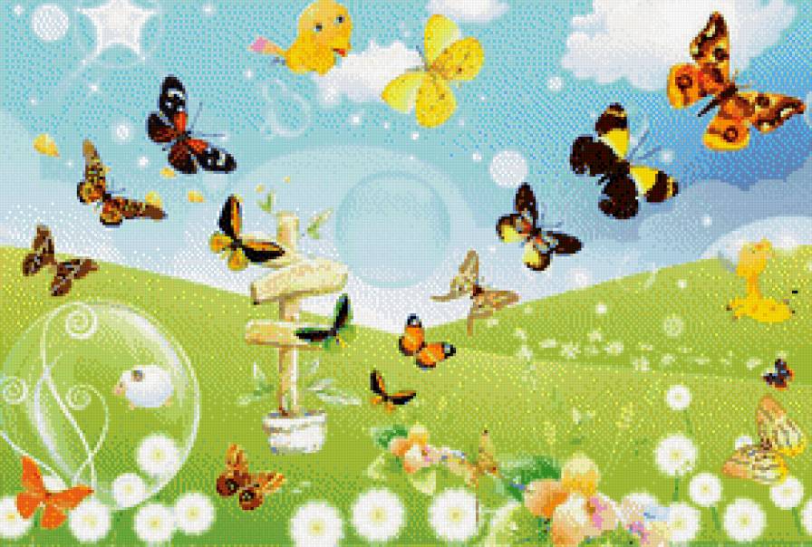 №560312 - природа, бабочки - предпросмотр