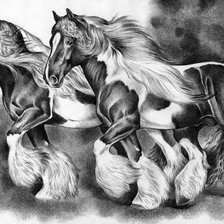 Схема вышивки «Тяжеловозы»