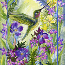 Схема вышивки «В цветах»