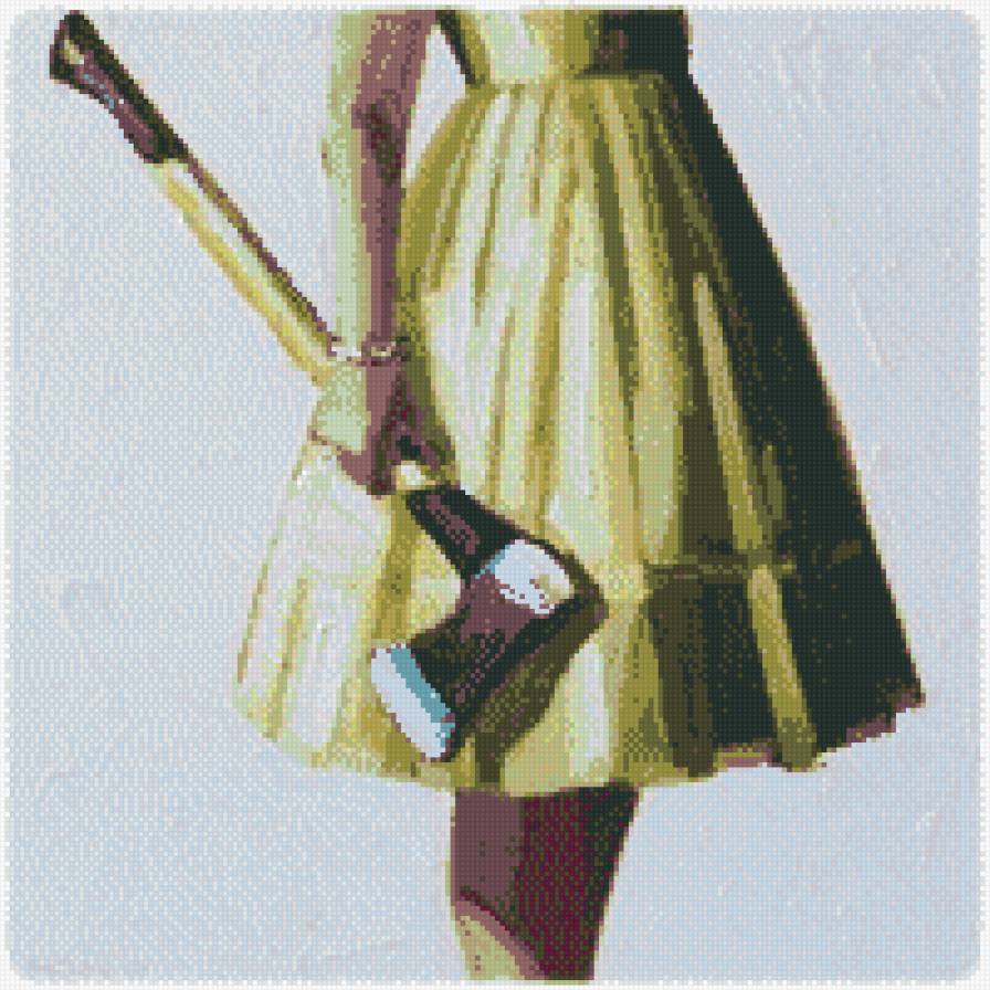 Девушка с топором - оружие, девушка, юбка - предпросмотр