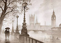 Схема вышивки «ДВОЕ ПОД ДОЖДЕМ»