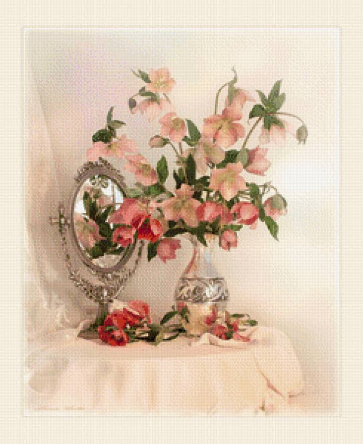 нежность - картины, натюрморт, картина, цветы - предпросмотр