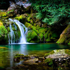 Схема вышивки «Водопад»