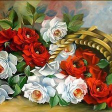 Схема вышивки «розы»