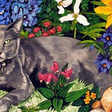 Схема вышивки «хозяин»