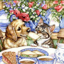 Схема вышивки «обед»