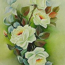 Схема вышивки «розы»