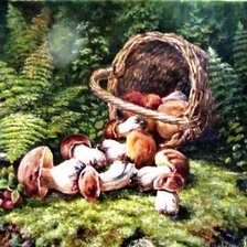 Схема вышивки «дары леса»