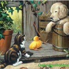 Схема вышивки «пошли играть»