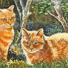 Схема вышивки «мурчики»