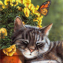 Схема вышивки «устал»