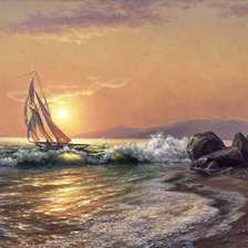 Схема вышивки «Морской пейзаж 2»