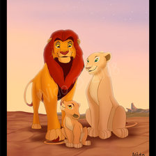 Схема вышивки «король лев»