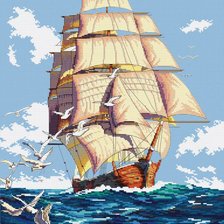 Схема вышивки «Фрегат»