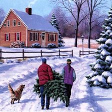 Схема вышивки «перед рождеством»