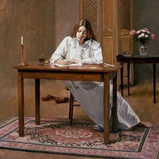 Схема вышивки «письмо домой»