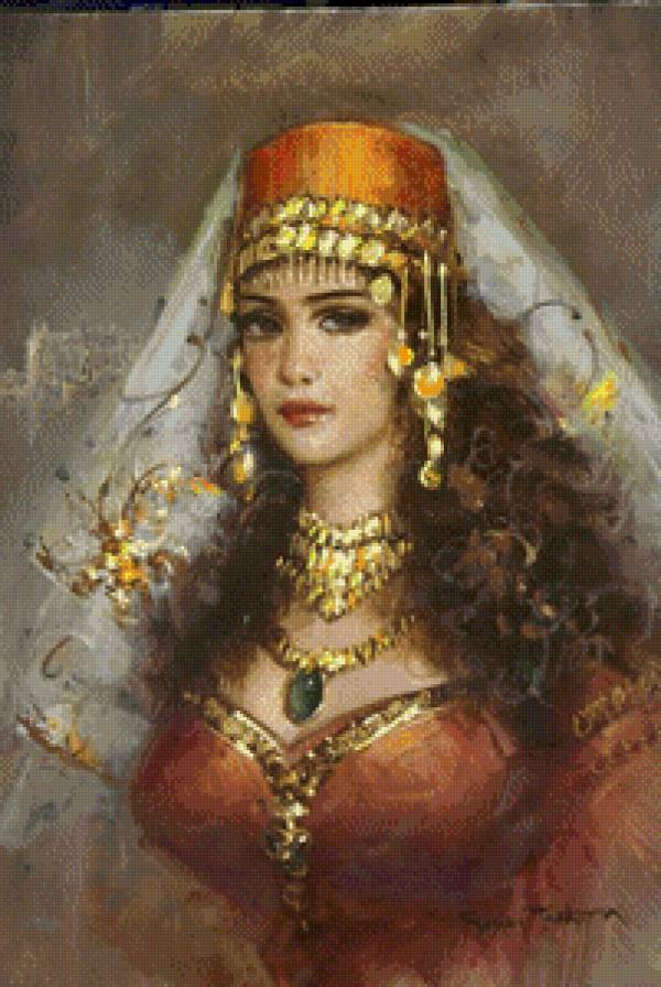 Серия "Женщины Востока" - девушка - предпросмотр