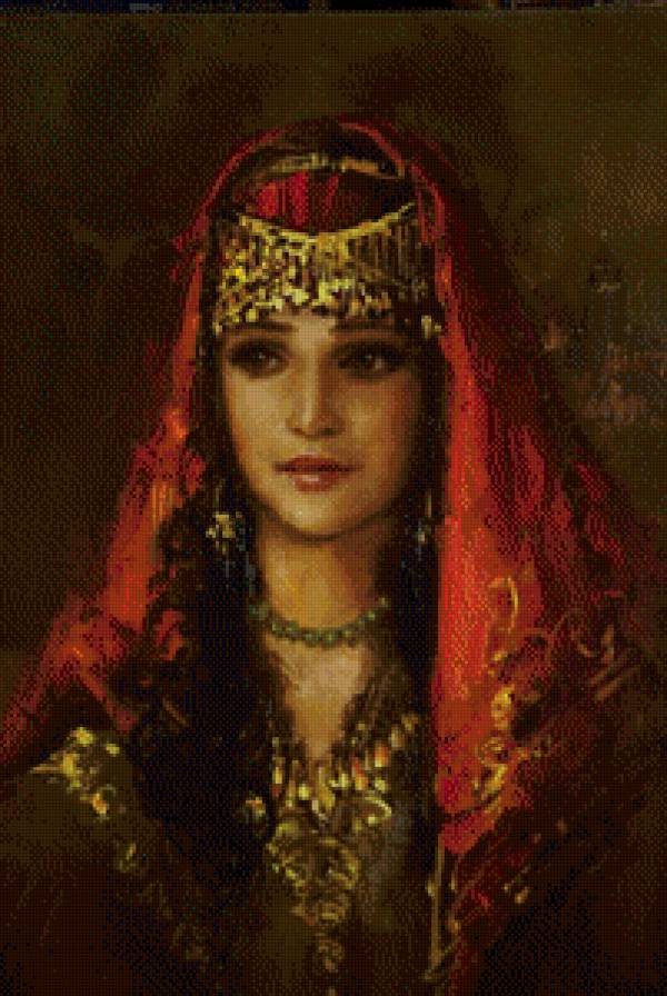 Серия "Женщины Востока" - девушка - предпросмотр