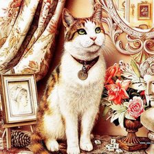 Схема вышивки «антиквар»