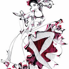 Схема вышивки «Испанка»