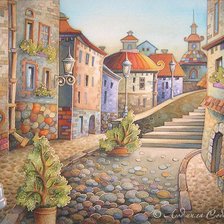 Схема вышивки «Старая Прага»