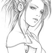 Схема вышивки «девушка»