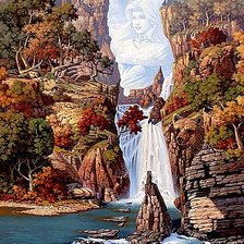 Схема вышивки «Мистический пейзаж»