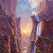 Схема вышивки «Фантастический пейзаж»