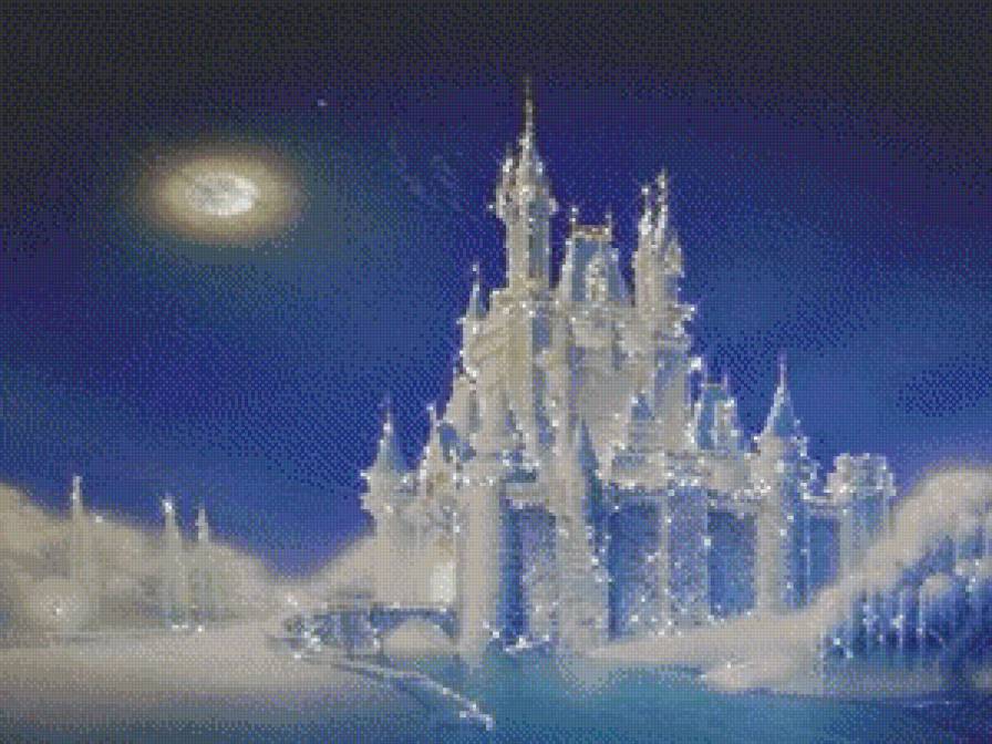 Ледяной замок - замок, лед, зима, фэнтези - предпросмотр