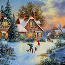 Схема вышивки «Зима»