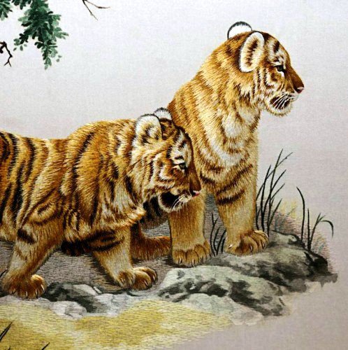 тигрята - подушка, тигры, животные, природа - оригинал