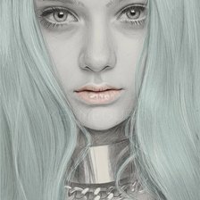 Схема вышивки «Девушка»