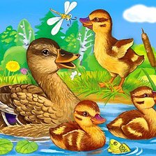 Схема вышивки «Уточки»