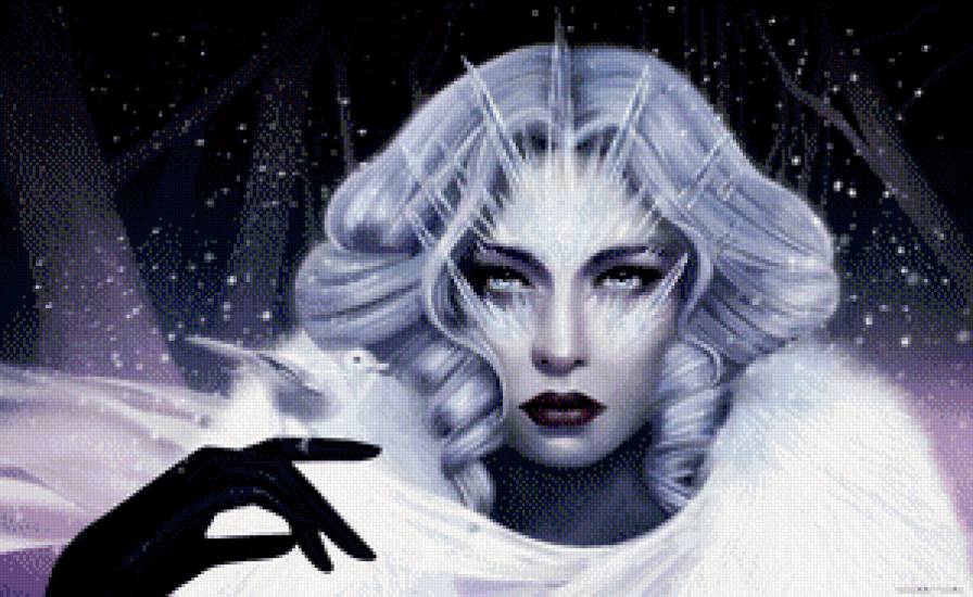 Серия"Снежная королева" - девушка, фэнтези, красавица, зима - предпросмотр