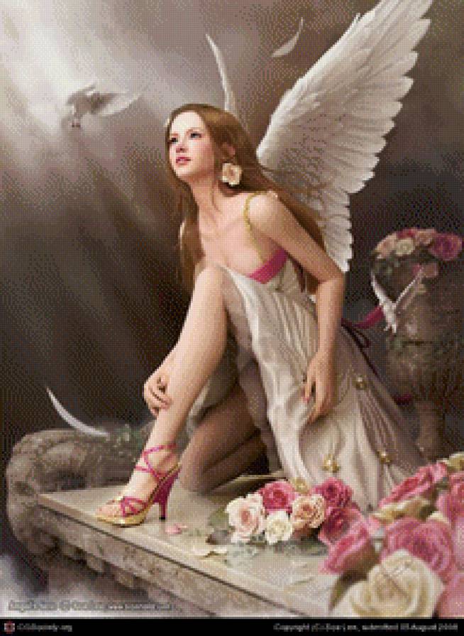 Ангел - красавица, фэнтези, девушка - предпросмотр