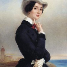 Схема вышивки «Девушка»