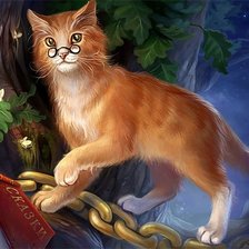 Схема вышивки «Сказочный кот»