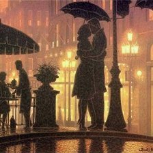 Схема вышивки «Под зонтом»