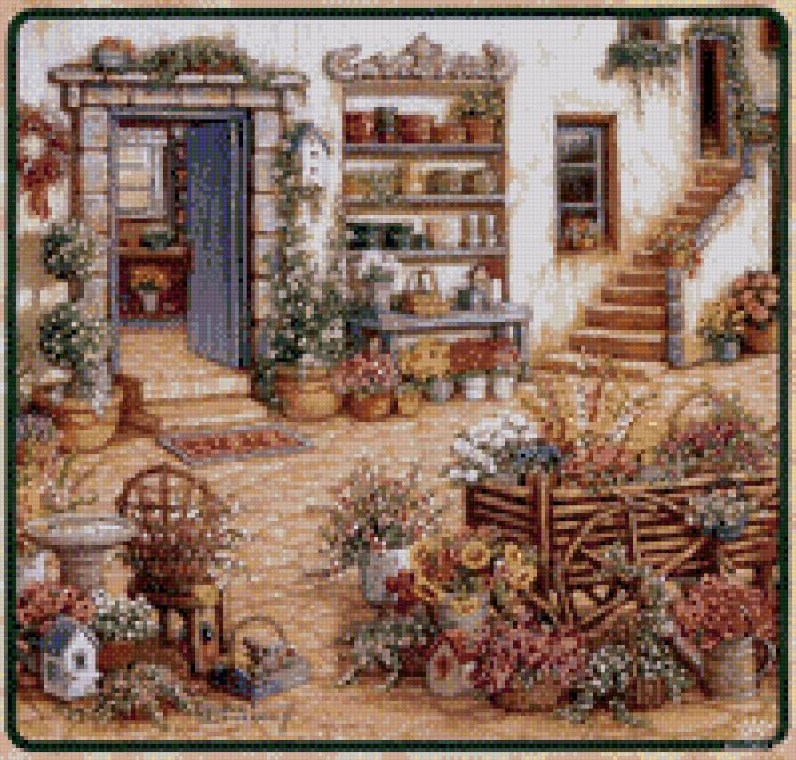 во дворе - дом, двор - предпросмотр