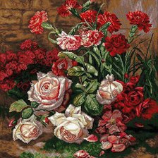 Схема вышивки «цветы»