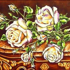 Схема вышивки «розы»