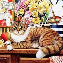 Схема вышивки «любимчик»