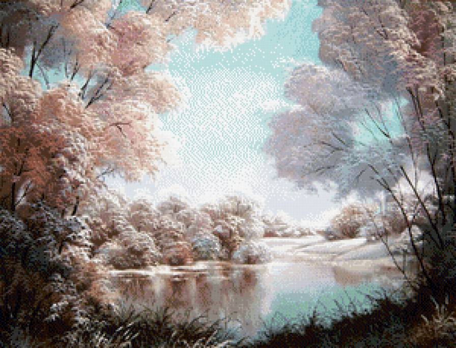 первый снег - лес, снег, зима, пейзаж, зеро - предпросмотр