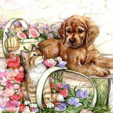 Схема вышивки «шалуны»