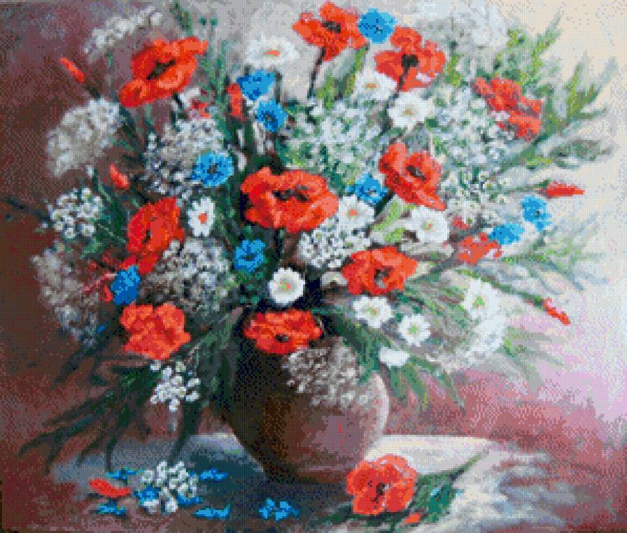 букет полевых цветов - букет - предпросмотр